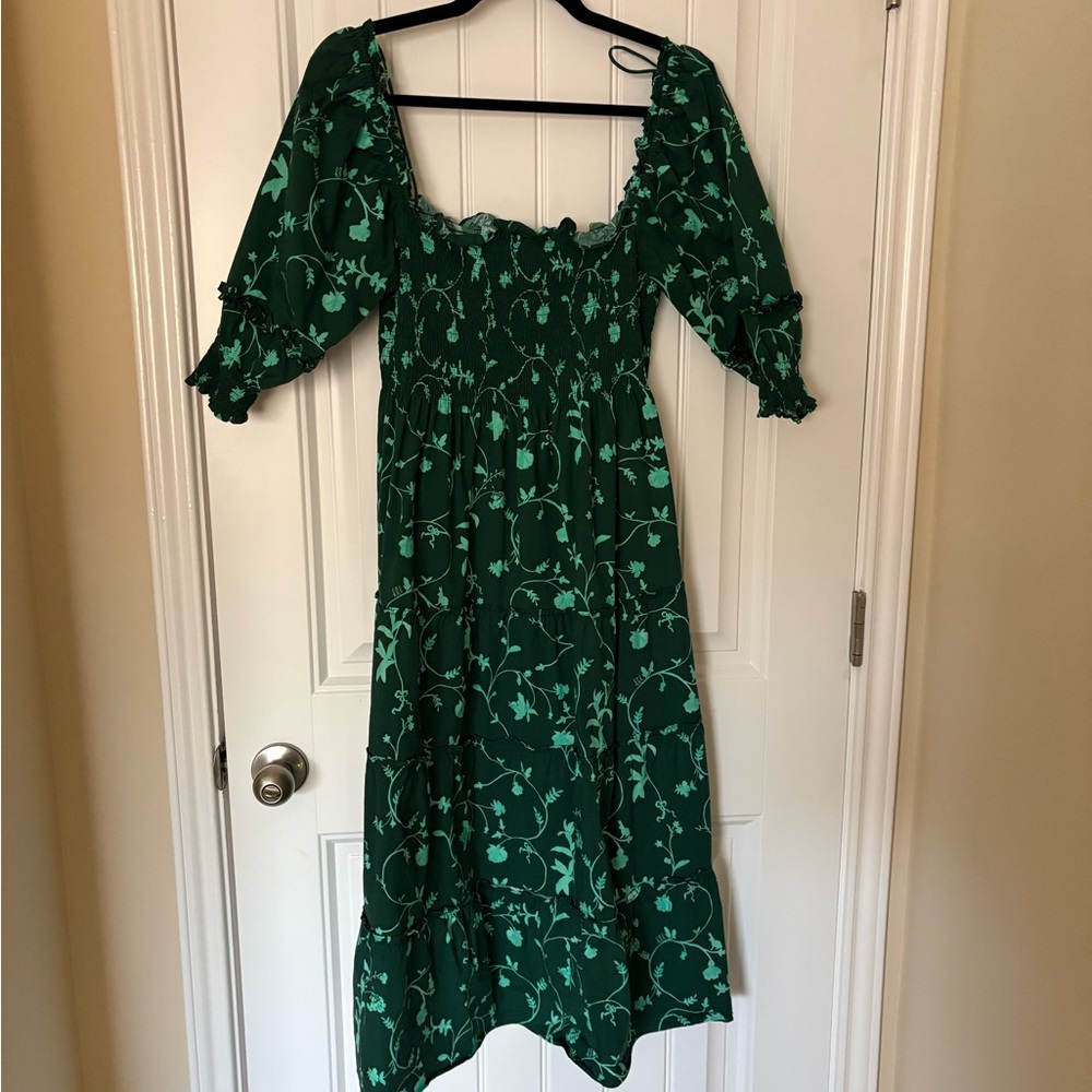 Green Floral Women's Dress